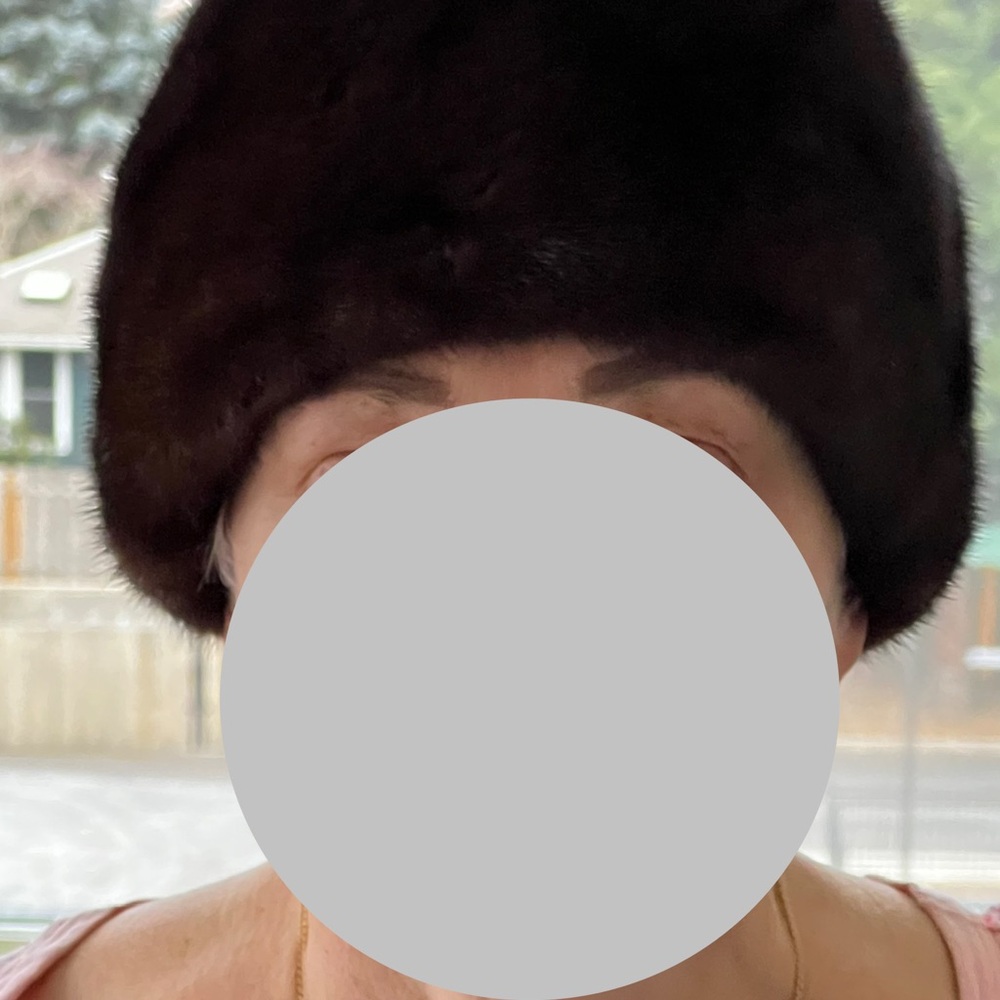 Luxurious Black Fur mink Women's Hat